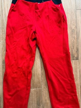 Women’s red slacks